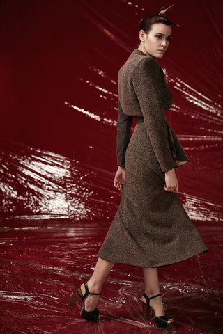 Textured Wool "Bladerunner" Dress