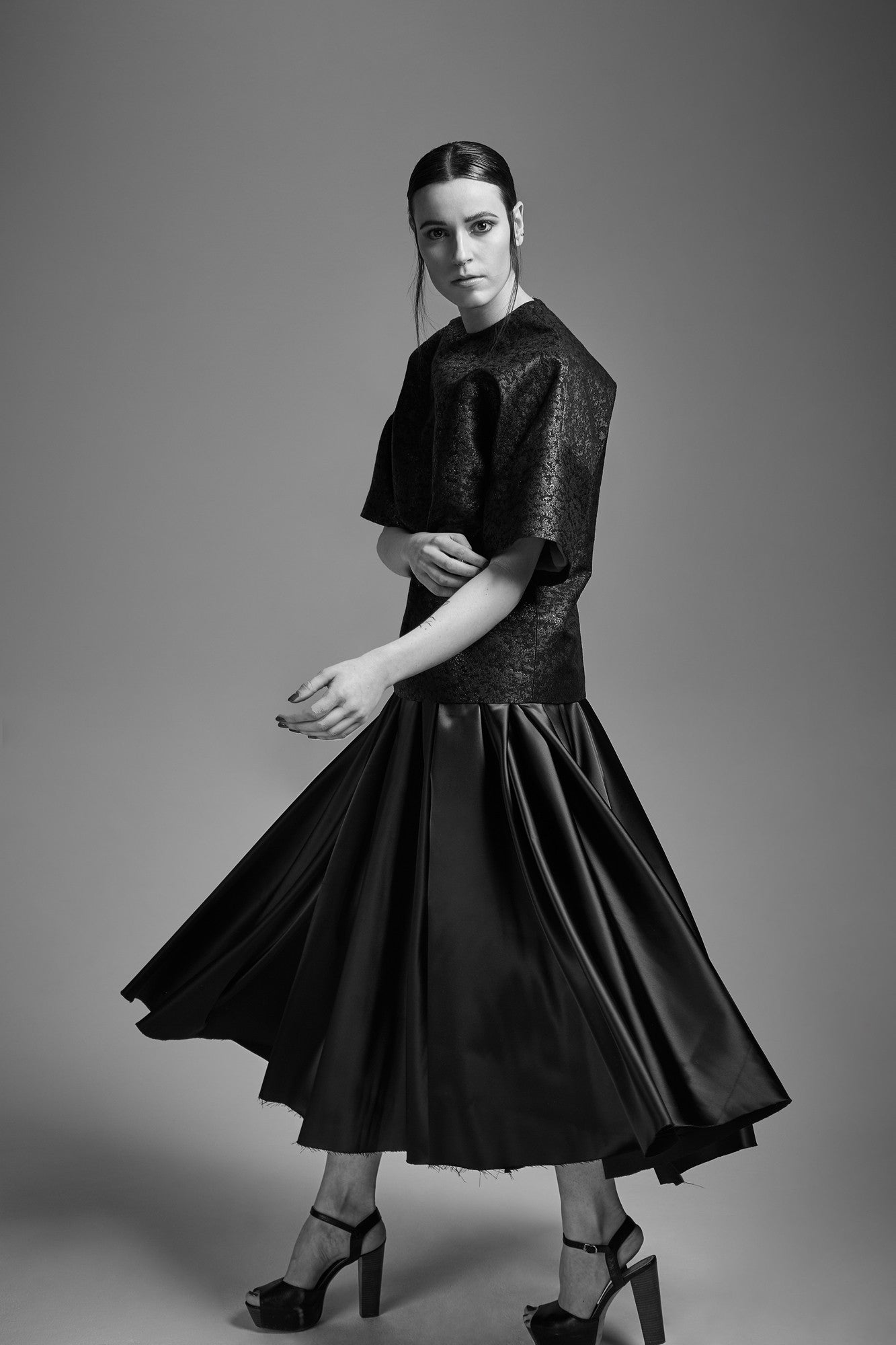 Tonal Brocade "Duke" Top