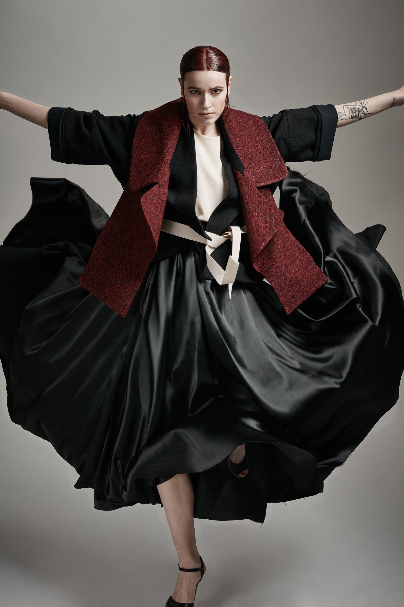 Satin "Mobius" Skirt