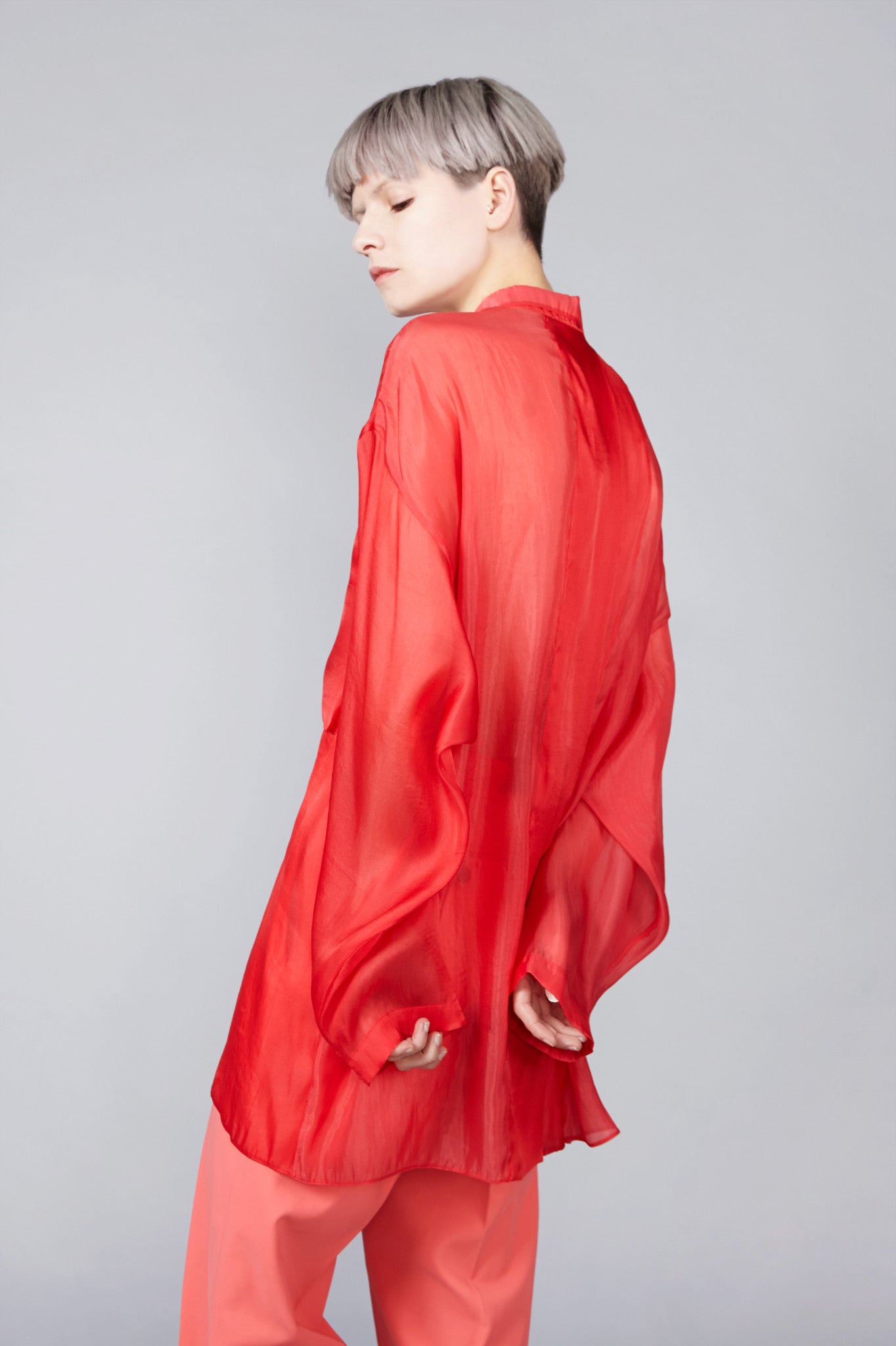 Pink Silk "Cleave" Shirt