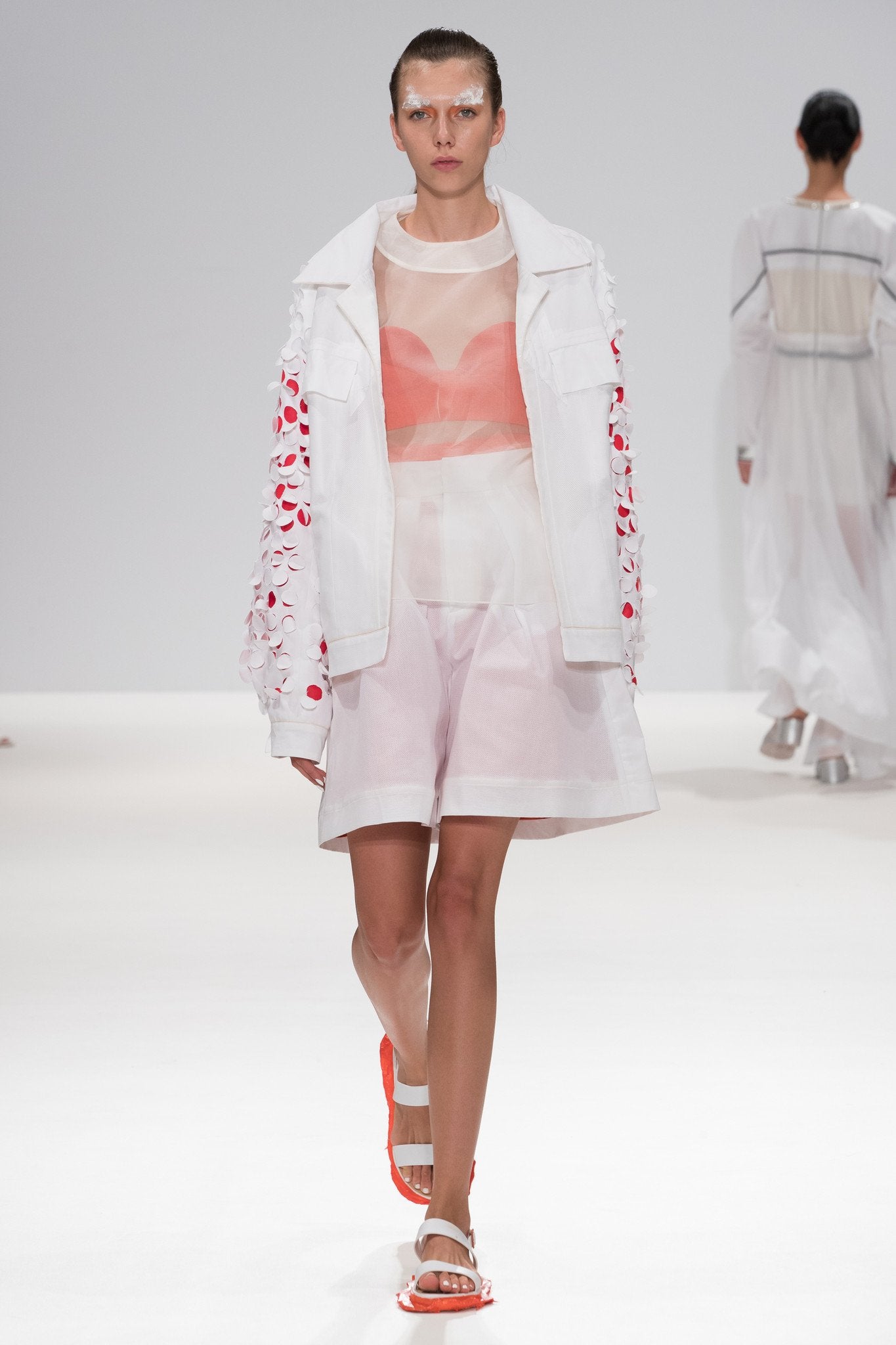 Ivory Sheer "Hazzard" Top