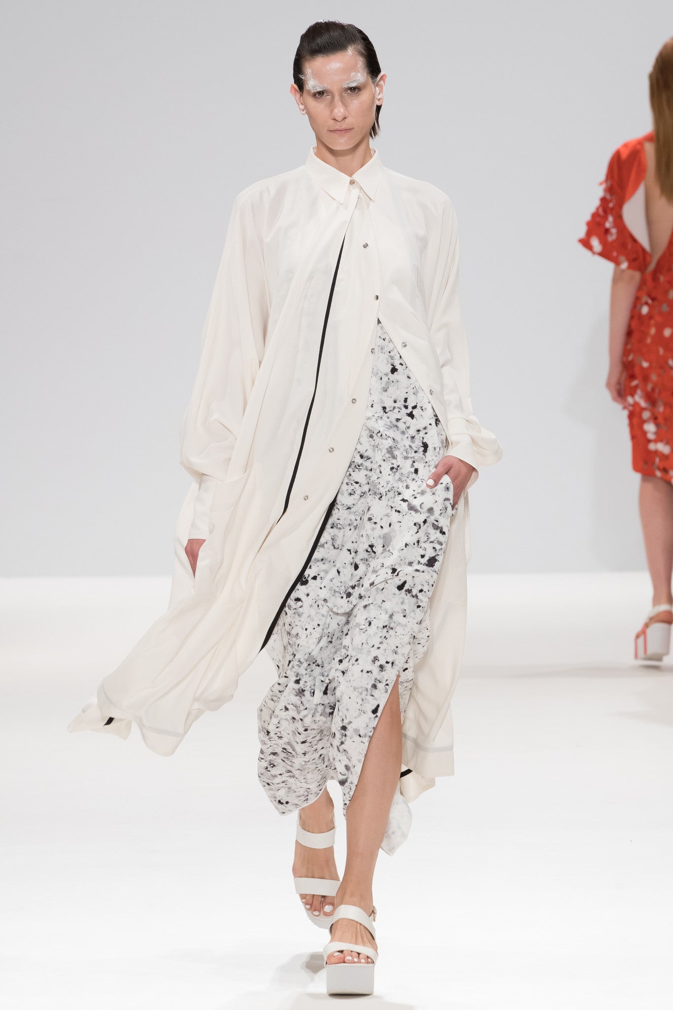 Foam Print "Ike" Dress