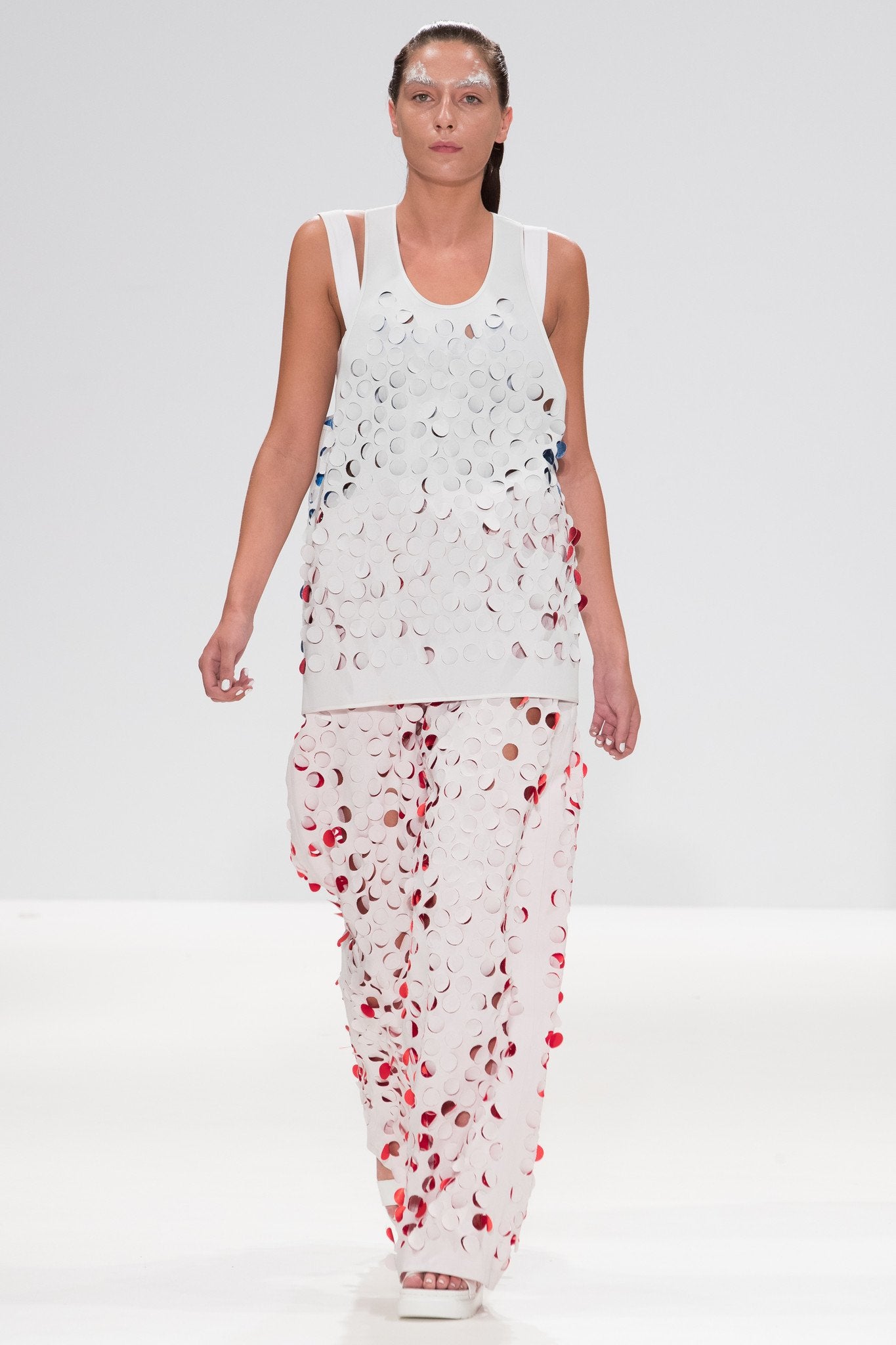 Unisex Multi Coloured Die Cut ''Burell'' Trouser