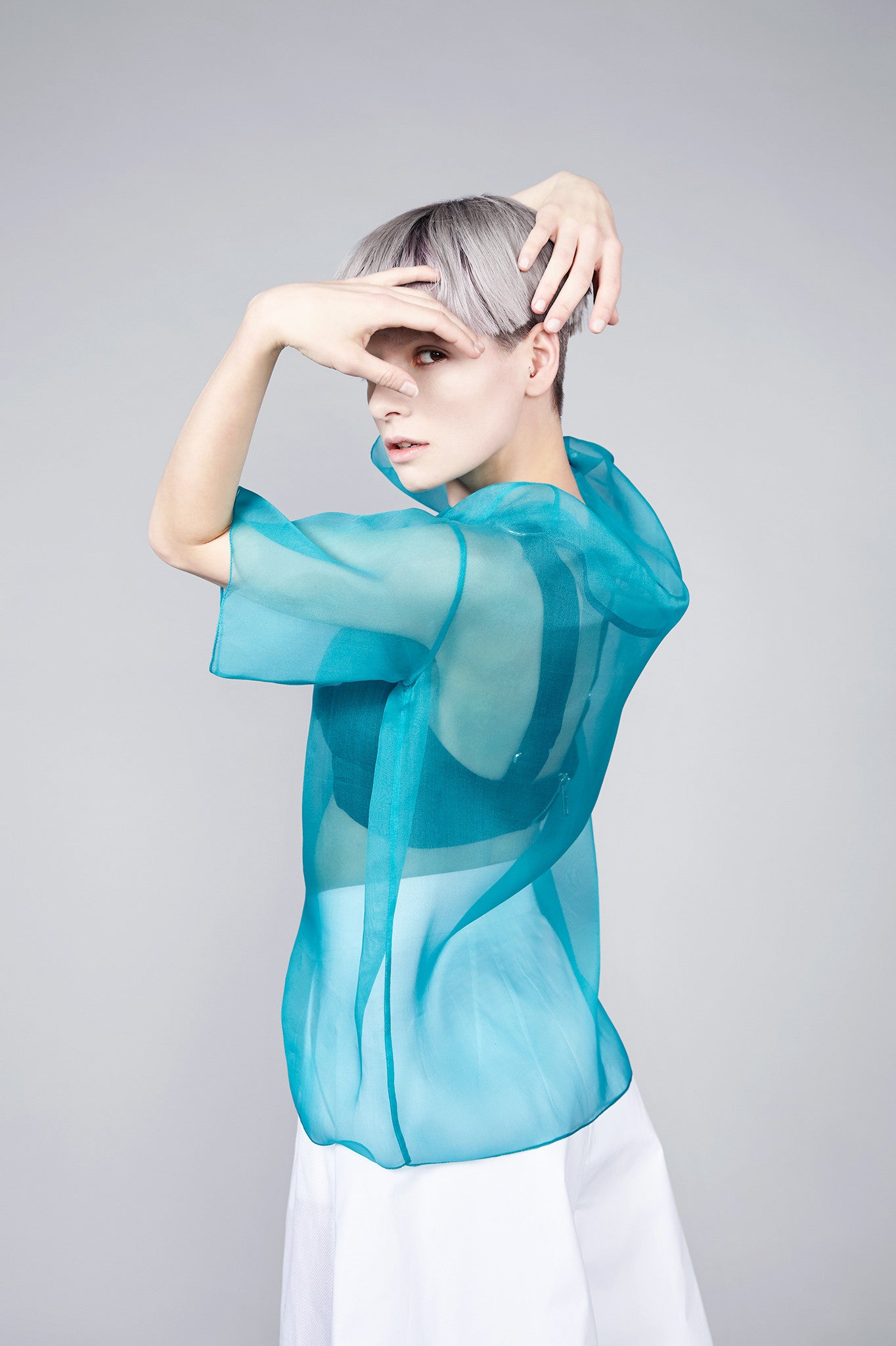 Emerald Green Sheer "Hazzard" Top