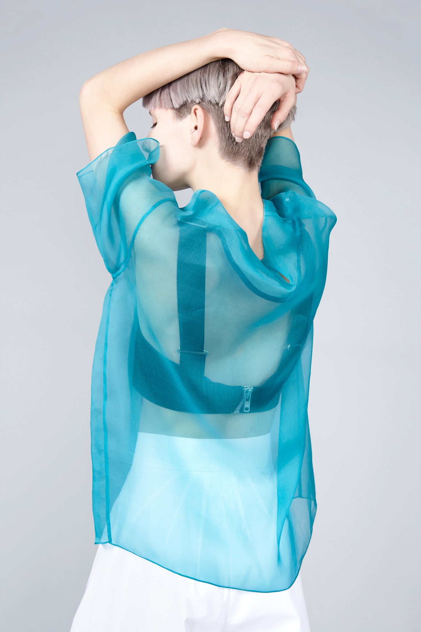 Emerald Green Sheer "Hazzard" Top