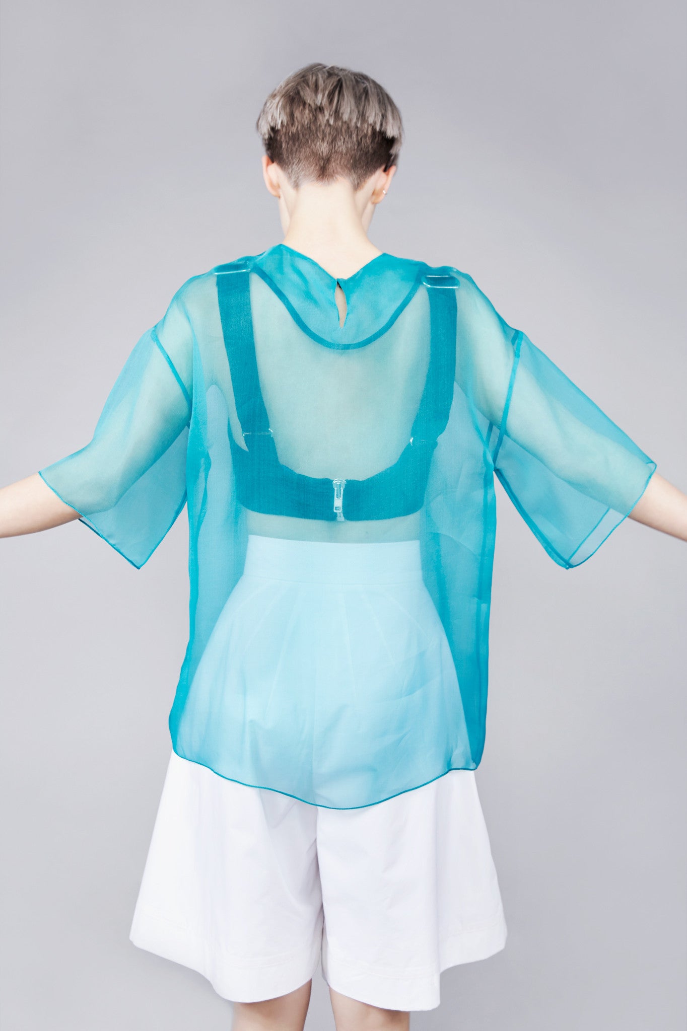 Emerald Green Sheer "Hazzard" Top