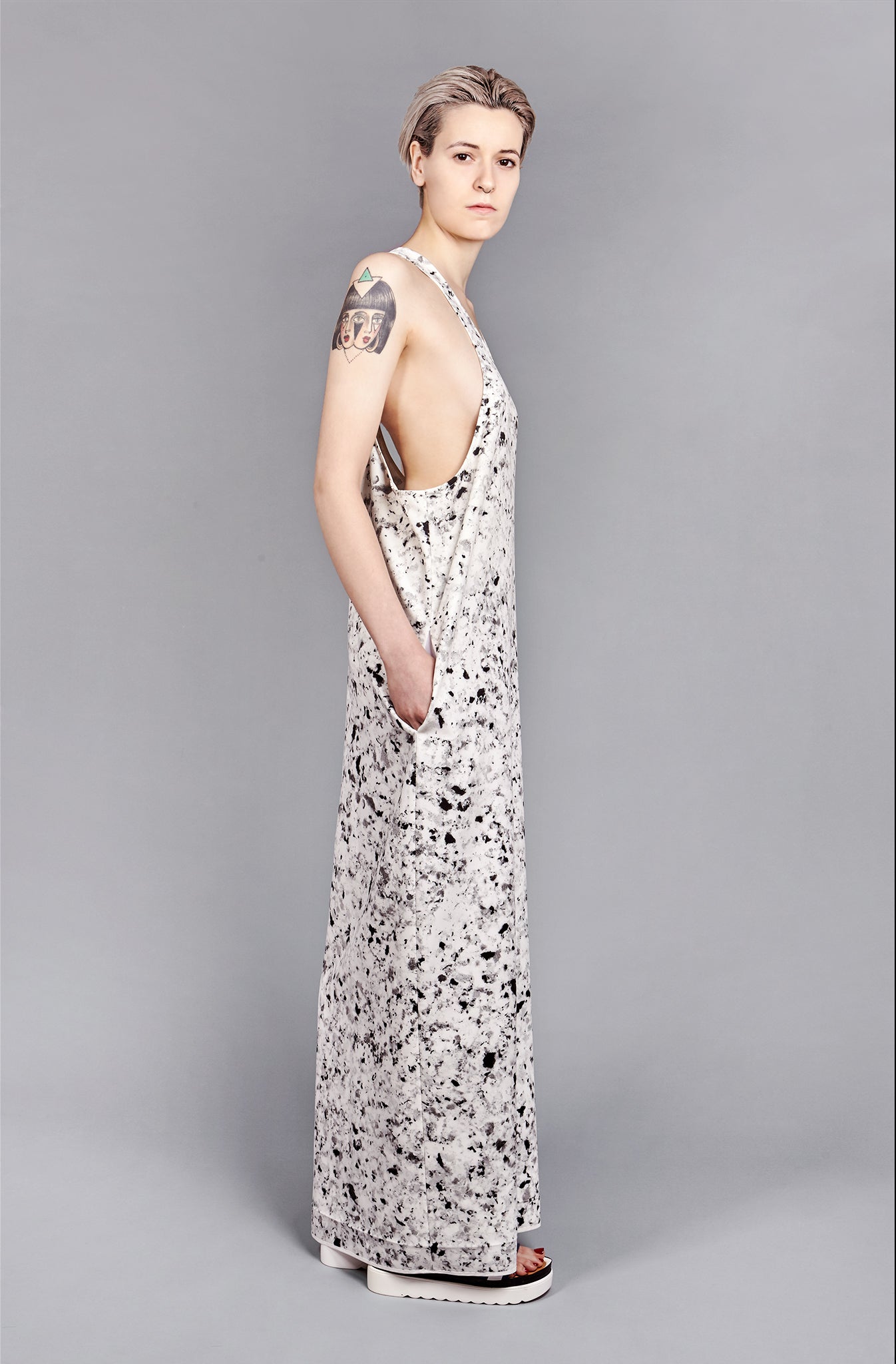 Foam Print "Ike" Dress