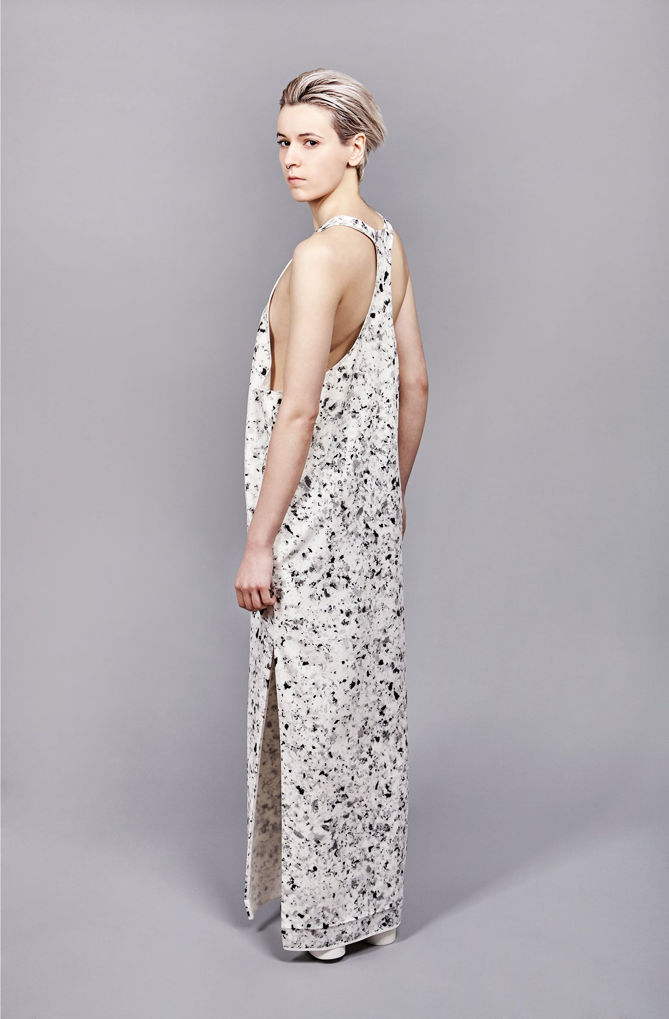 Foam Print "Ike" Dress