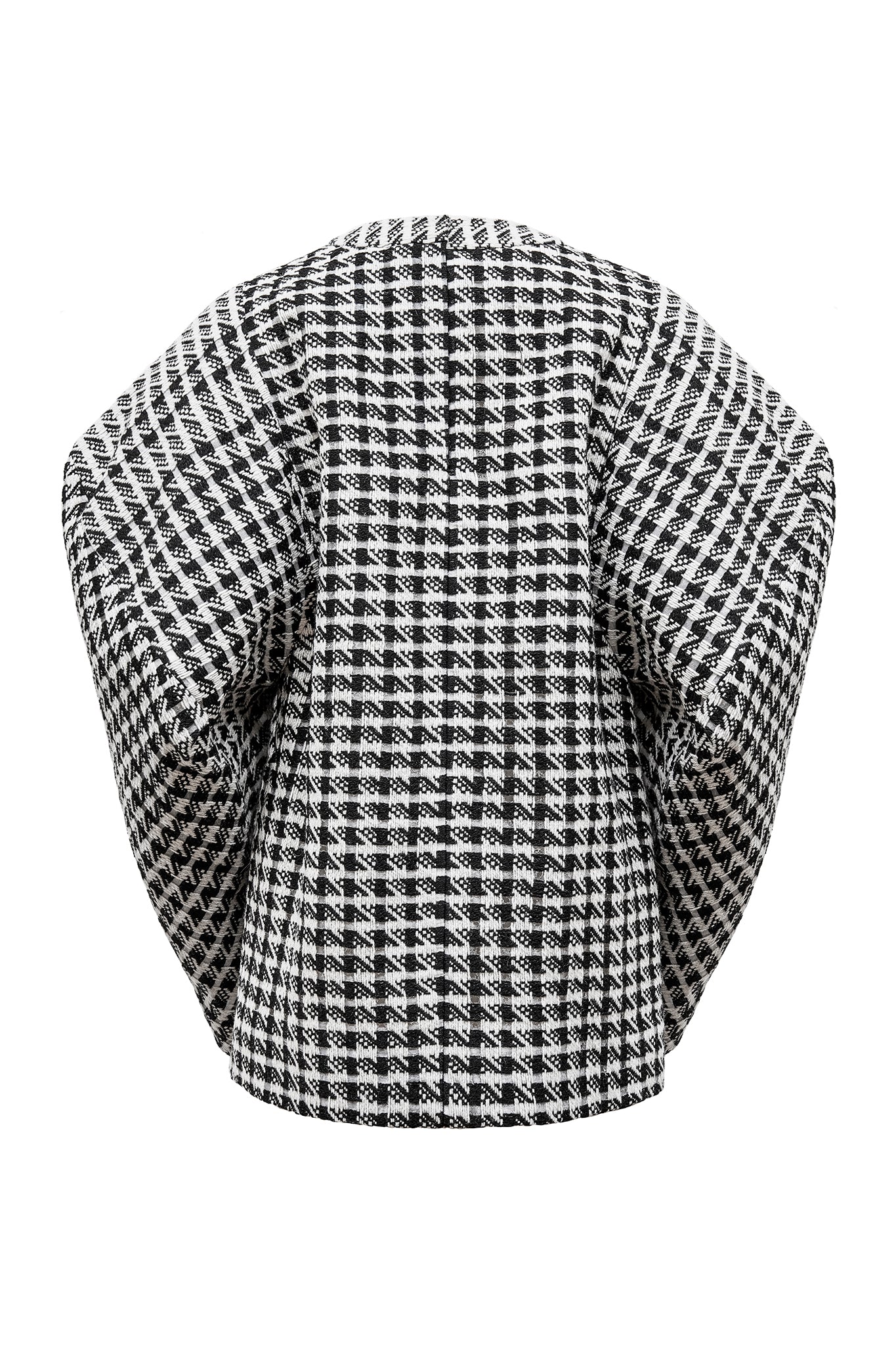 This sweatshirt-style long sleeved top has oversized structured sleeves with an unusual dropped shoulder line. Made from a unique hand-pulled monochrome wool. First seen on the Cimone AW17 catwalk.