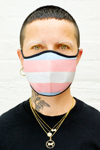 Transgender Flag Mask