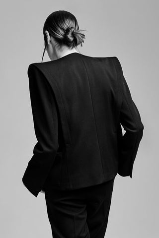 Black Wool "Angelina" Jacket