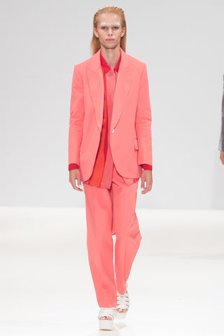Pink Bonded ''Tria'' Formal Jacket