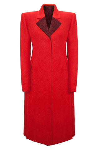 Red Wool "Georgette" Coat