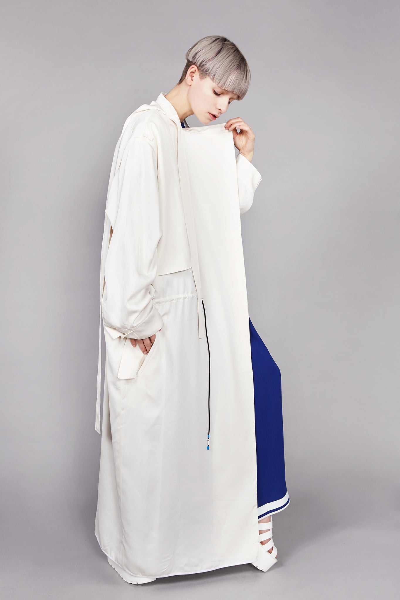 Off-white "Helios" Drape Coat