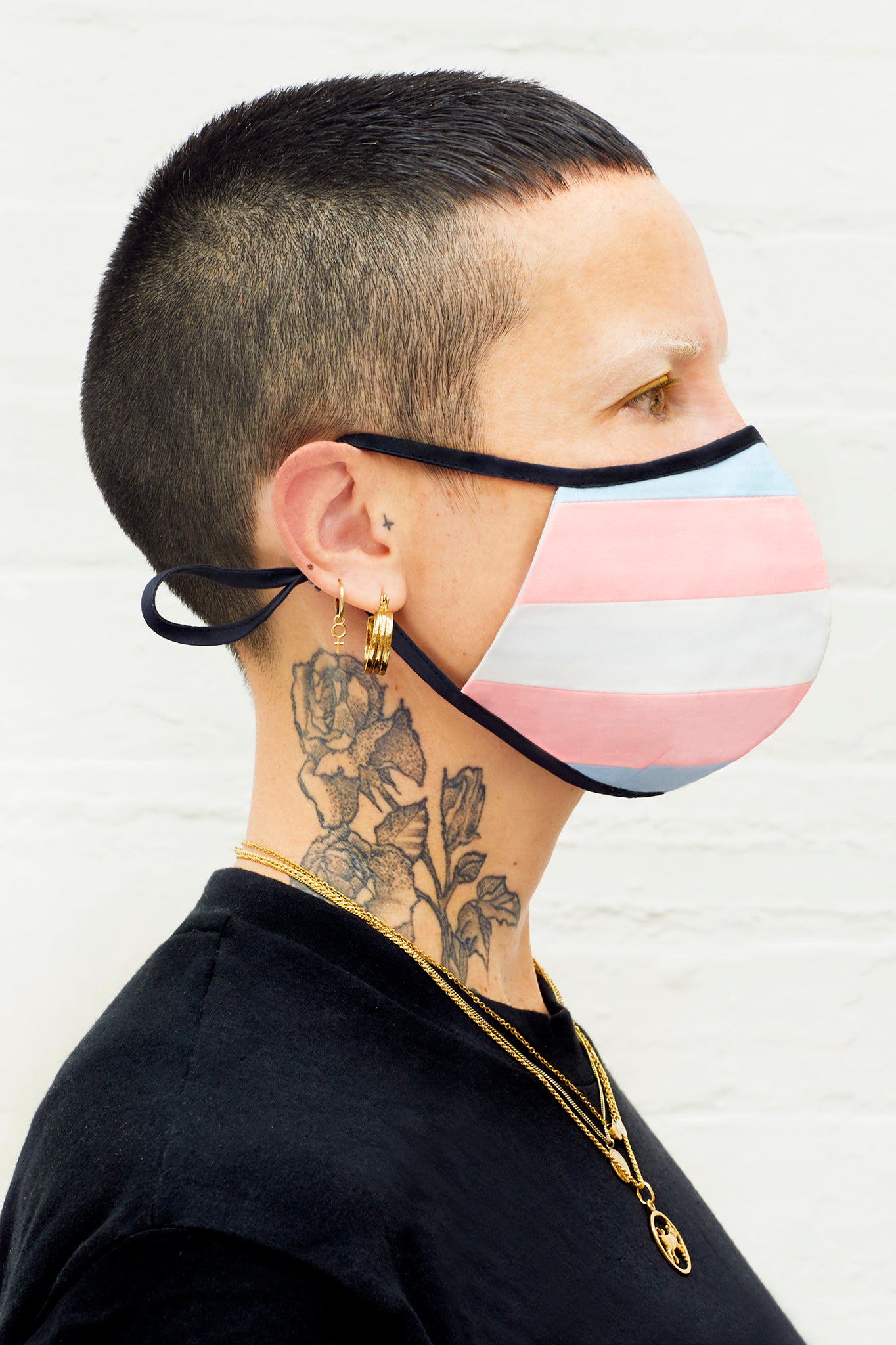 Transgender Flag Mask